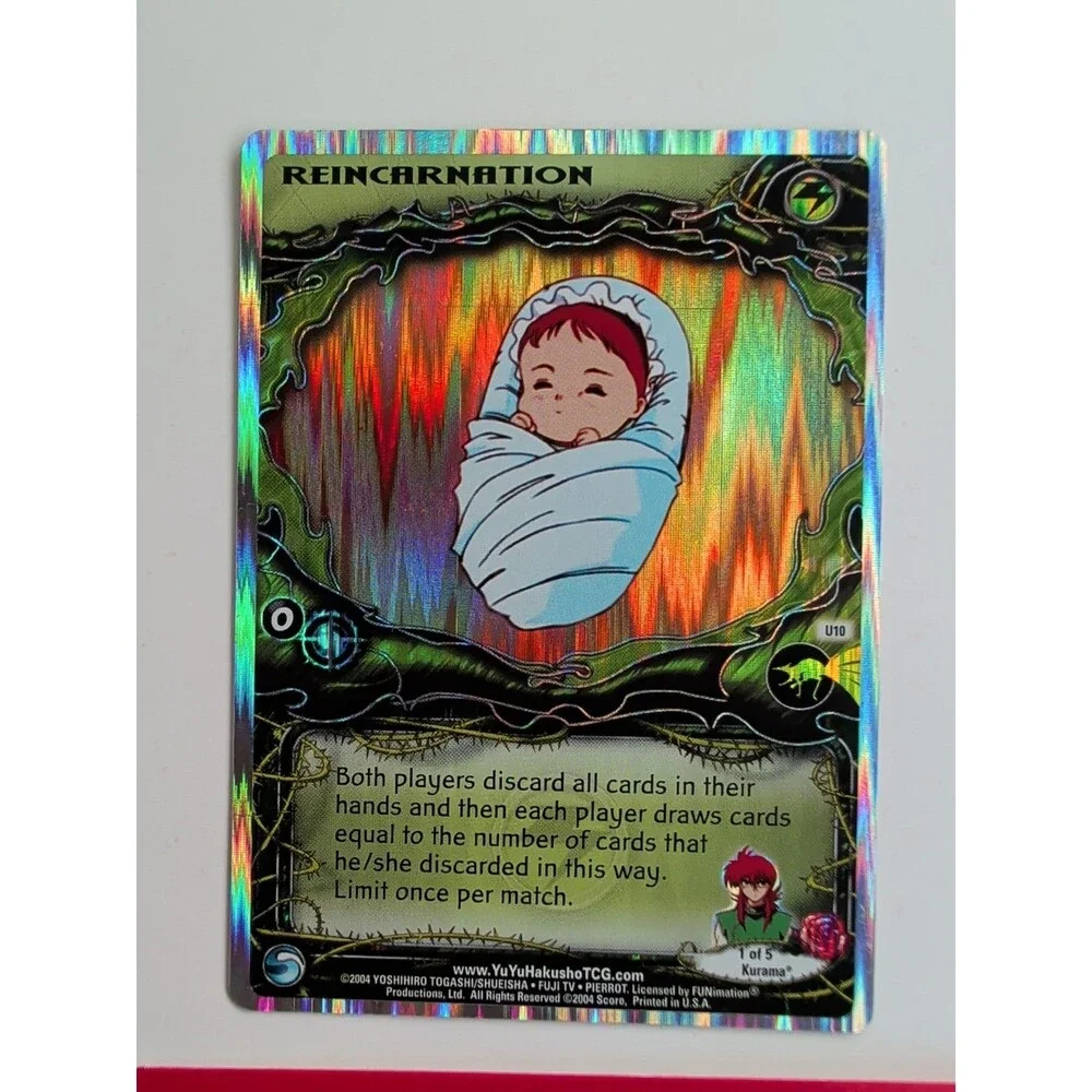 YuYu Hakusho TCG Reincarnation U10 Ultra Rare Dark Tournament Kurama Holo 2004